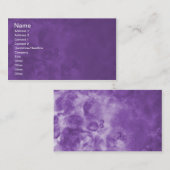 Paarse Misty Abstracte Visitekaartjes 0001 (Voorkant / Achterkant)