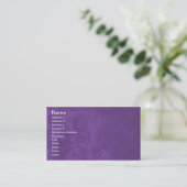 Paarse Misty Abstracte Visitekaartjes 0001 (Staand voorkant)