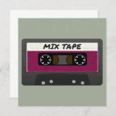 Paarse Mix-tape: 80 en 90-inch geïnspireerd cadeau (Voorkant / Achterkant)