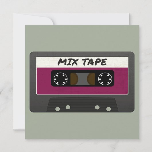 Paarse Mix-tape: 80 en 90-inch geïnspireerd cadeau (Voorkant)