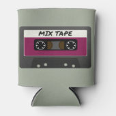Paarse Mix-tape: 80 en 90-inch geïnspireerd cadeau Blikjeskoeler (Voorkant)