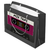 Paarse Mix-tape: 80 en 90-inch geïnspireerd cadeau Groot Cadeauzakje (Achterkant Gekanteld)