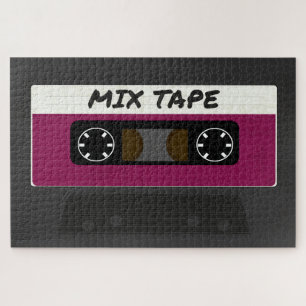 Paarse Mix-tape: 80 en 90-inch geïnspireerd cadeau Legpuzzel