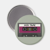 Paarse Mix-tape: 80 en 90-inch geïnspireerd cadeau Magneet (Voorkant / Achterkant)