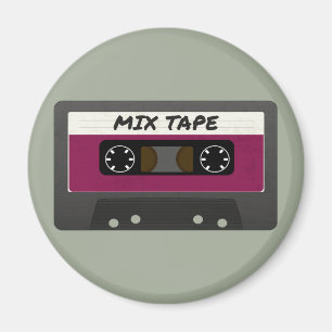 Paarse Mix-tape: 80 en 90-inch geïnspireerd cadeau Magneet