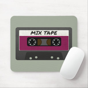 Paarse Mix-tape: 80 en 90-inch geïnspireerd cadeau Muismat