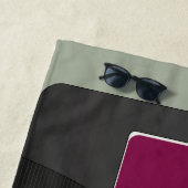 Paarse Mix Tape - 80s en 90s Retro Geschenk Strandlaken (In situ)