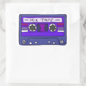 Paarse Mix Tape Sticker (Tas)