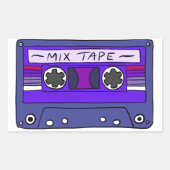 Paarse Mix Tape Sticker (Voorkant)