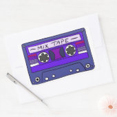 Paarse Mix Tape Sticker (Envelop)