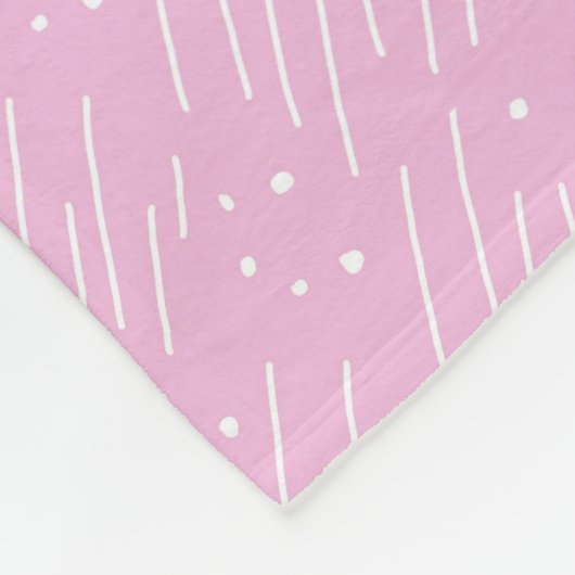 Paarse Mod Fleece Blanket (Hoek)