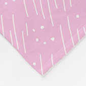 Paarse Mod Fleece Blanket Deken (Hoek)