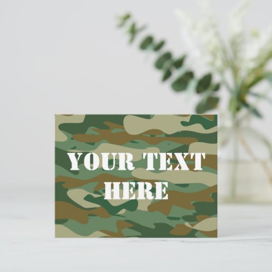 Paarse modderkoepel | Personalized Briefkaart (Staand voorkant)