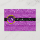 PAARSE MODE BEADS MONOGRAM, zwarte amethyst Visitekaartje (Achterkant)