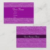 PAARSE MODE BEADS VISITEKAARTJE (Voorkant / Achterkant)