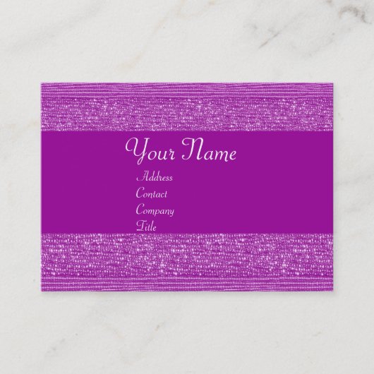 PAARSE MODE BEADS VISITEKAARTJE (Voorkant)