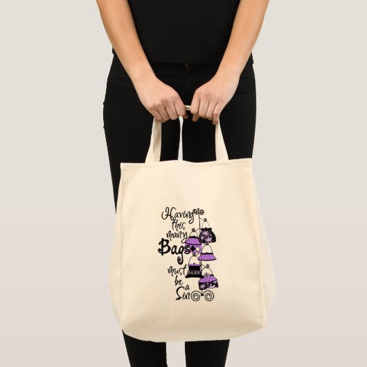Paarse Mode Canvas tas (Voorkant (product))