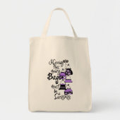 Paarse Mode Canvas tas (Voorkant)