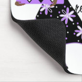 Paarse Mode Mousepad Muismat (Hoek)