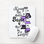 Paarse Mode Mousepad Muismat (Met muis)