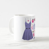 Paarse Mode set Koffiemok (Voorkant links)