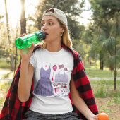 Paarse Mode set T-shirt