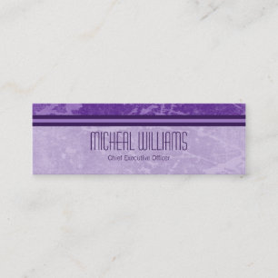 Paarse Modern CEO Company Micro Visitekaartjes