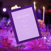 Paarse Modern Elegant Eenvoudig Save The Date