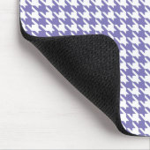 Paarse Modern Houndstooth met naam Muismat (Hoek)