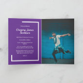 Paarse Modern Photo Afstuderen (Binnen)