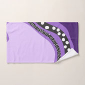 Paarse moderne Abstracte kunst Bad Handdoek (Handdoek)