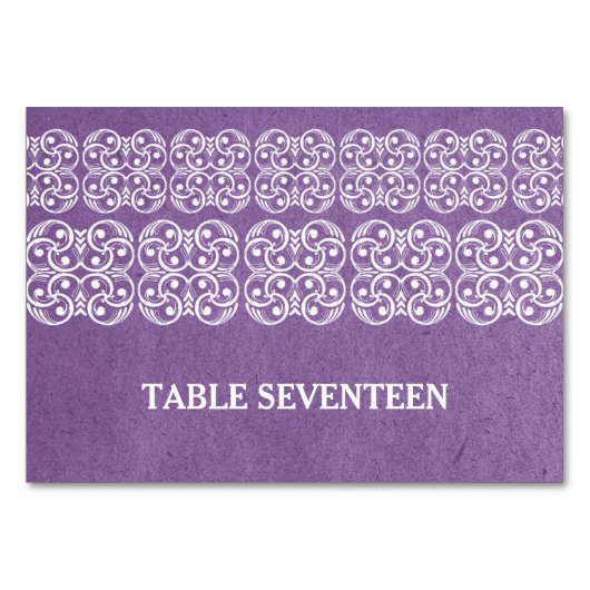 Paarse moderne Bohemen Kaart (Voorkant)