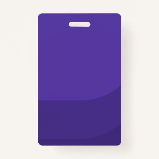 Paarse moderne en minimale foto-ID van de perspas Badge (Achterkant)