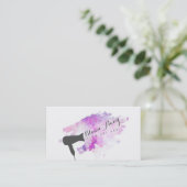 paarse moderne haarstaartslang visitekaartje (Staand voorkant)