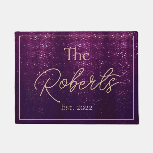 Paarse moderne huishouding | Nieuw startpunt | Wel Deurmat (Voorkant)