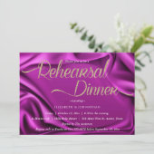 Paarse moderne kalligrafie Minimale repetitie Kaart (Staand voorkant)