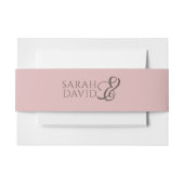 Paarse moderne minimalistische bruiloft uitnodigingen wikkel (Voorkant Voorbeeld)