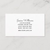 Paarse moderne poladots Visitekaartje (Achterkant)