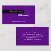 Paarse moderne professionele Visitekaartjes (Voorkant / Achterkant)