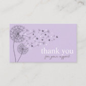 Paarse moderne QR-code, dank u Visitekaartje (Voorkant)