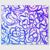 Paarse moderne stalen Abstract ontwerp voor Waterv Cadeaupapier (Vlak)