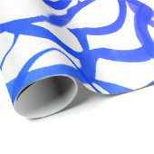 Paarse moderne stalen Abstract ontwerp voor Waterv Cadeaupapier (Rol Hoek)