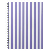 Paarse moderne stripes notitieboek (Voorkant)