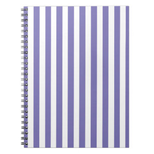 Paarse moderne stripes notitieboek