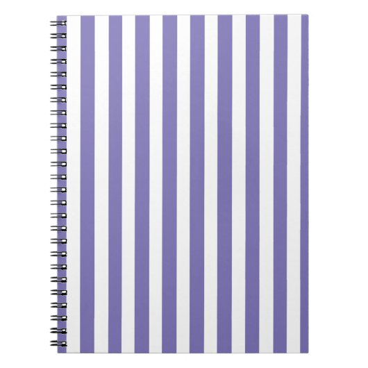 Paarse moderne stripes notitieboek (Voorkant)