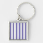 Paarse moderne stripes sleutelhanger (Voorkant)