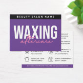 Paarse moderne wasachtige nazorg Kaart haarverwijd (Bureau)