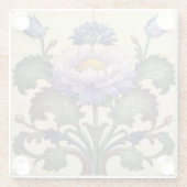 Paarse moeder Onderzetter Glazen Onderzetter (Achterkant)