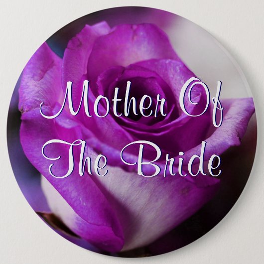Paarse moeder van het Britse Roos Ronde Button 6,0 Cm (Voorkant)