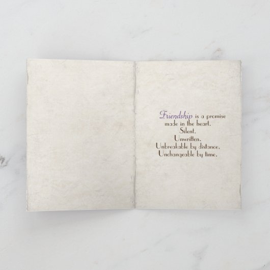 paarse moeders in geroest blik kaart (Binnen)